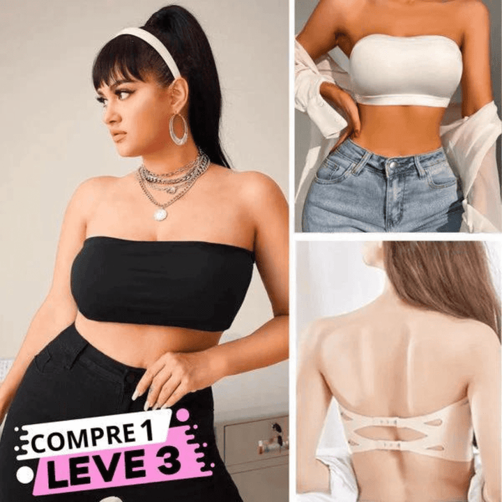 Sutiãs Sem Alça Mais Patroa™ em Seda Gelo- (Compre 1 e Leve 3 unidades Apenas Hoje!)