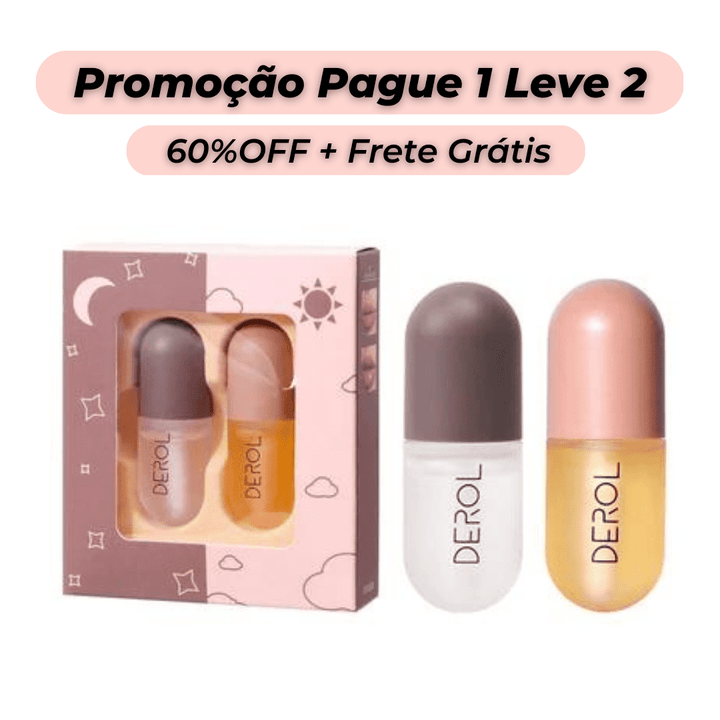Gloss de Preenchimento Labial Volumizador Derol™ - (Promoção Pague 1 Leve 2)