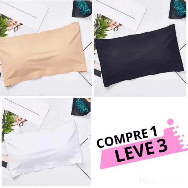 Sutiãs Sem Alça Mais Patroa™ em Seda Gelo- (Compre 1 e Leve 3 unidades Apenas Hoje!)