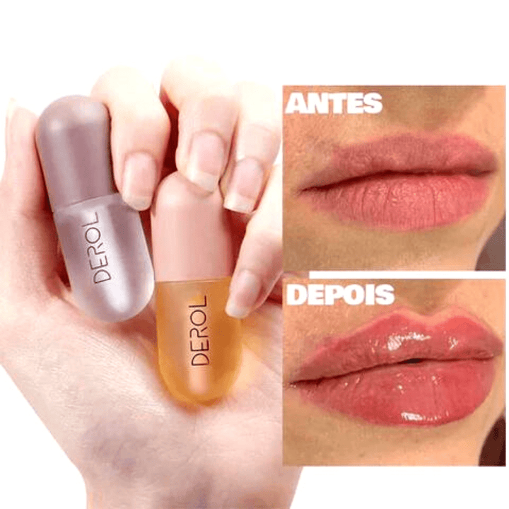 Gloss de Preenchimento Labial Volumizador Derol™ - (Promoção Pague 1 Leve 2)