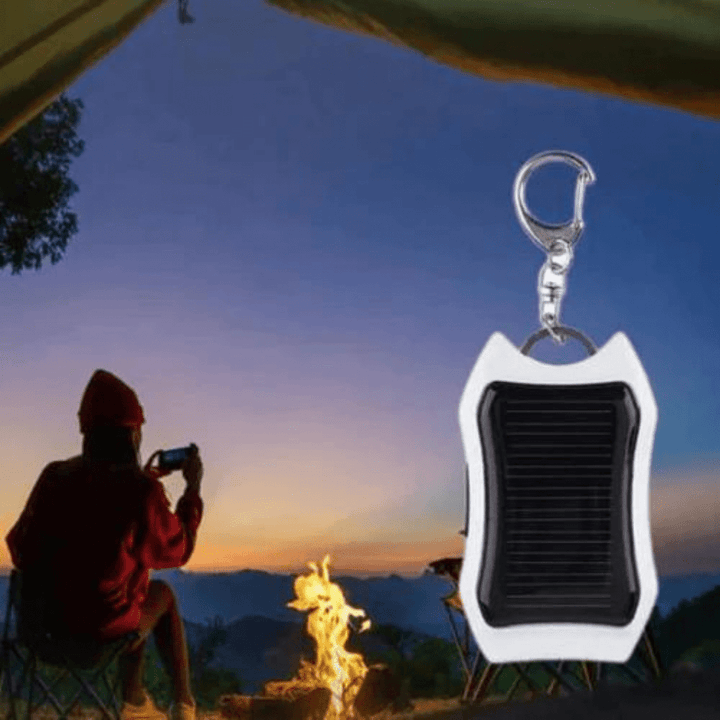 Carregador Solar Turbo Max PowerBank™ + USB e Chaveiro de Brinde