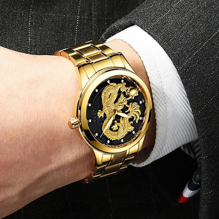 Relógio Dourado Masculino Orient Dragon - Dink Ofertas