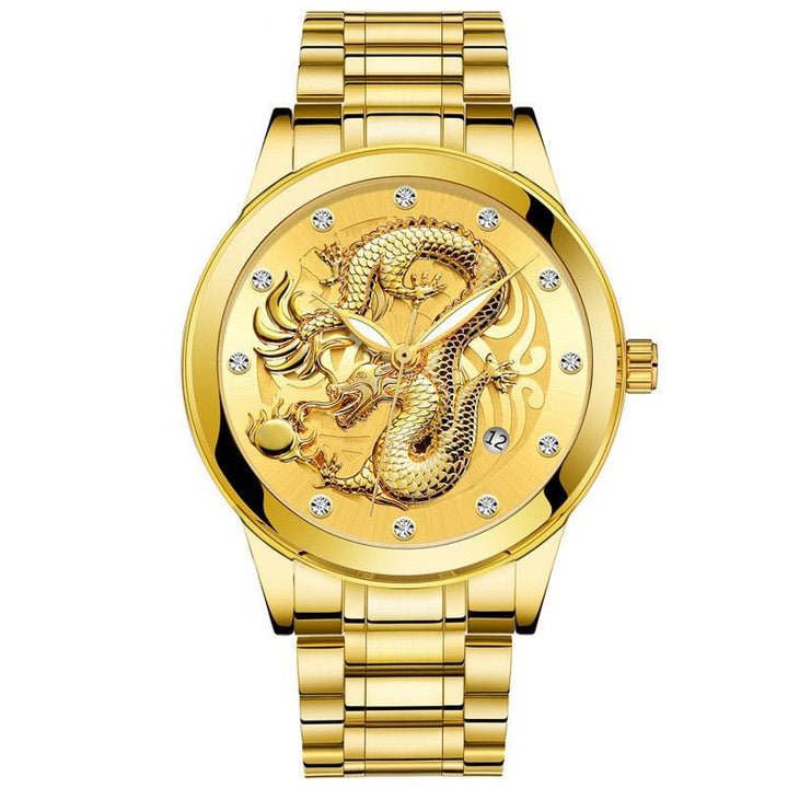 Relógio Dourado Masculino Orient Dragon - Dink Ofertas