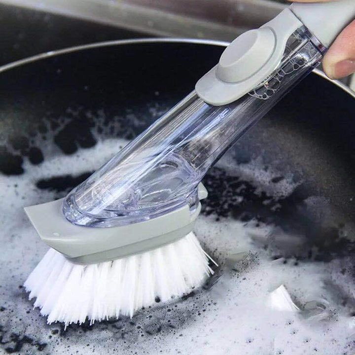 Escova Lava Louça Prática Com Dispenser  Max Clean - Dink Ofertas